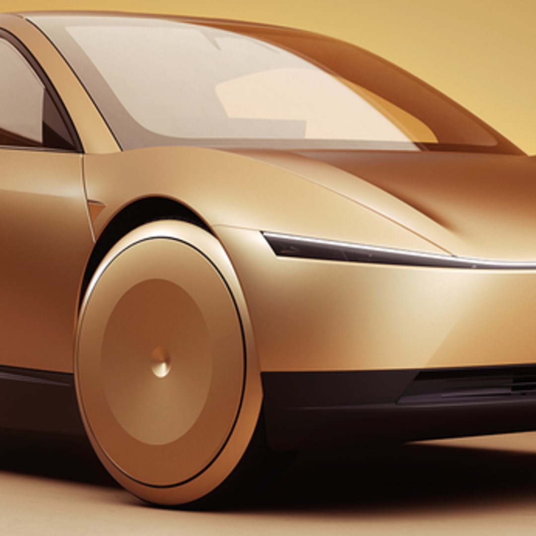 Gold robotaxi